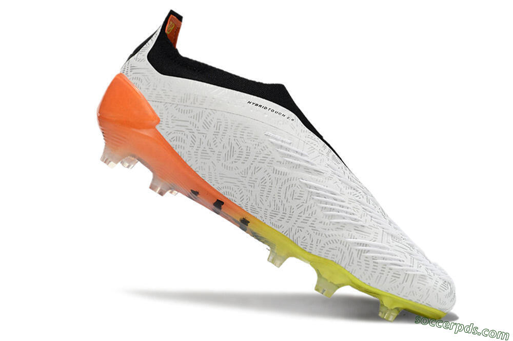 Adidas Predator Accuracy+ FG Low-Tops Football Boots - White/Black/Orange 4