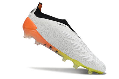 Adidas Predator Accuracy+ FG Low-Tops Football Boots - White/Black/Orange
