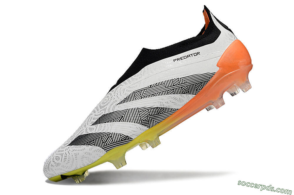 Adidas Predator Accuracy+ FG Low-Tops Football Boots - White/Black/Orange 5