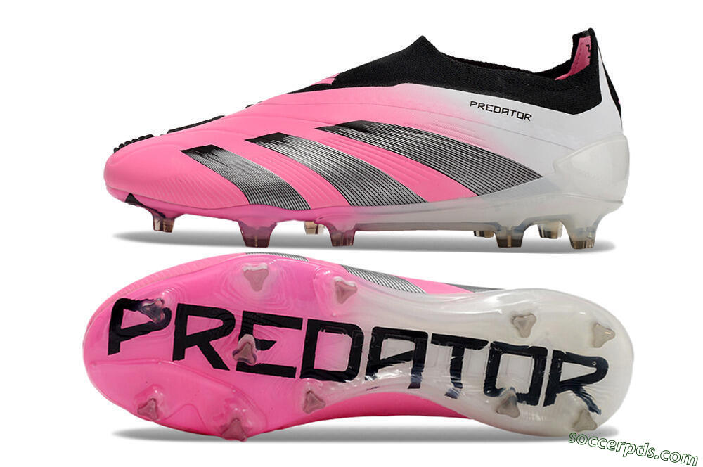 Adidas Predator Accuracy+ FG Low-Tops Football Boots - Pink/Black/White 0