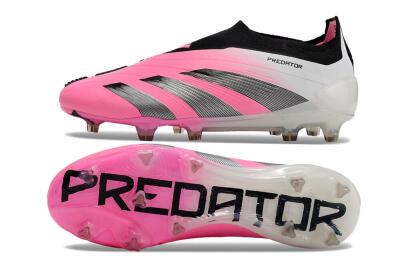 Adidas Predator Accuracy+ FG Low-Tops Football Boots - Pink/Black/White