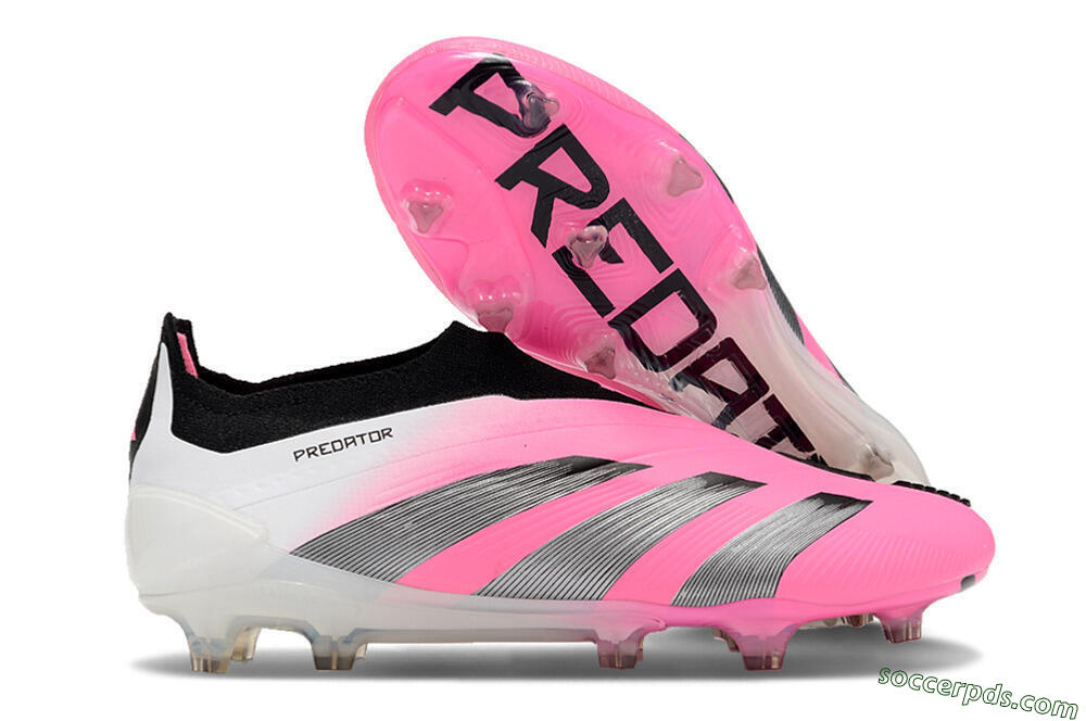 Adidas Predator Accuracy+ FG Low-Tops Football Boots - Pink/Black/White 1