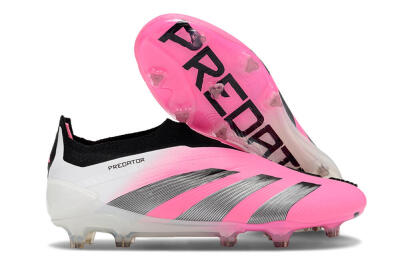 Adidas Predator Accuracy+ FG Low-Tops Football Boots - Pink/Black/White