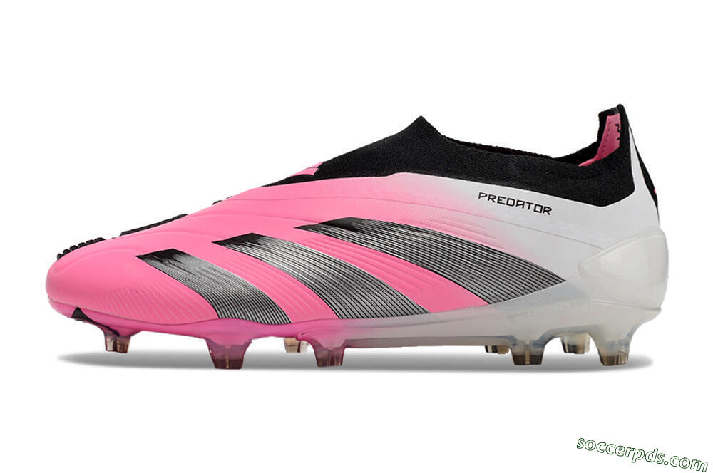Adidas Predator Accuracy+ FG Low-Tops Football Boots - Pink/Black/White 2