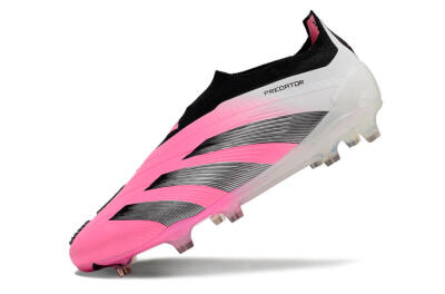 Adidas Predator Accuracy+ FG Low-Tops Football Boots - Pink/Black/White