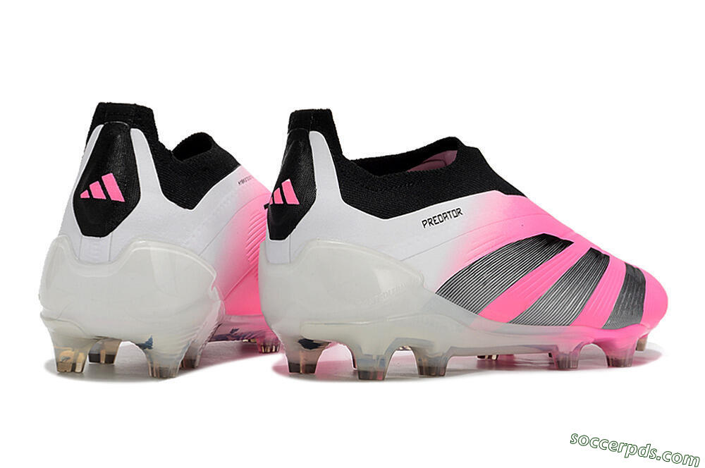 Adidas Predator Accuracy+ FG Low-Tops Football Boots - Pink/Black/White 6
