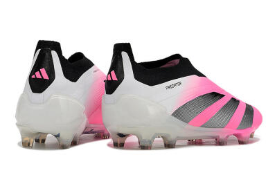 Adidas Predator Accuracy+ FG Low-Tops Football Boots - Pink/Black/White