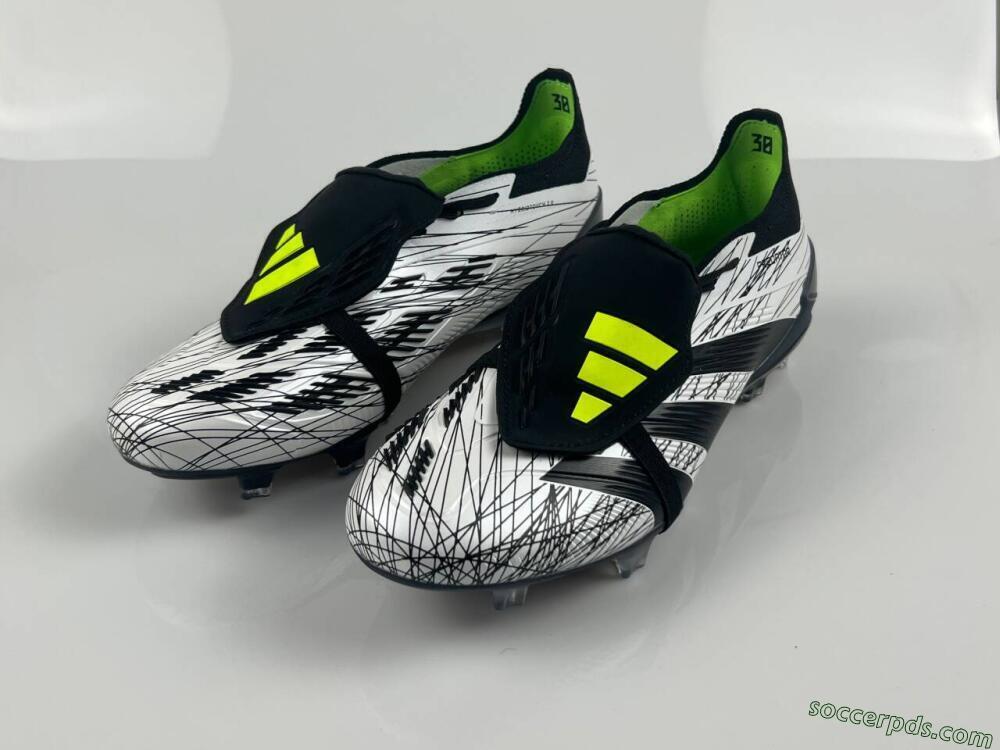 Adidas Predator Elite Foldover Tongue FG Low-Tops Football Boots - White/Black/Yellow