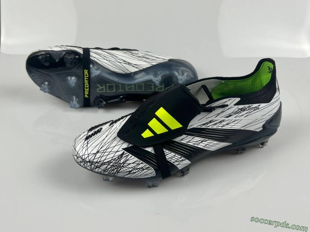 Adidas Predator Elite Foldover Tongue FG Low-Tops Football Boots - White/Black/Yellow