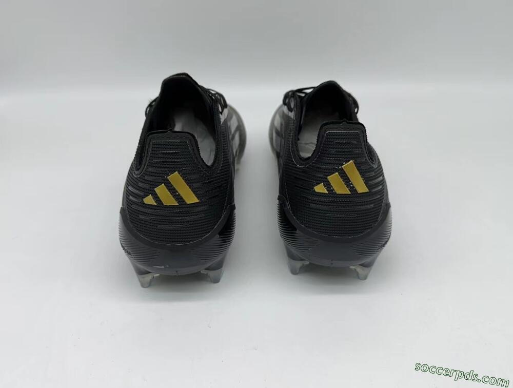 Adidas F50 Adizero FG Low-Tops Football Boots - Black/Gold/Silver