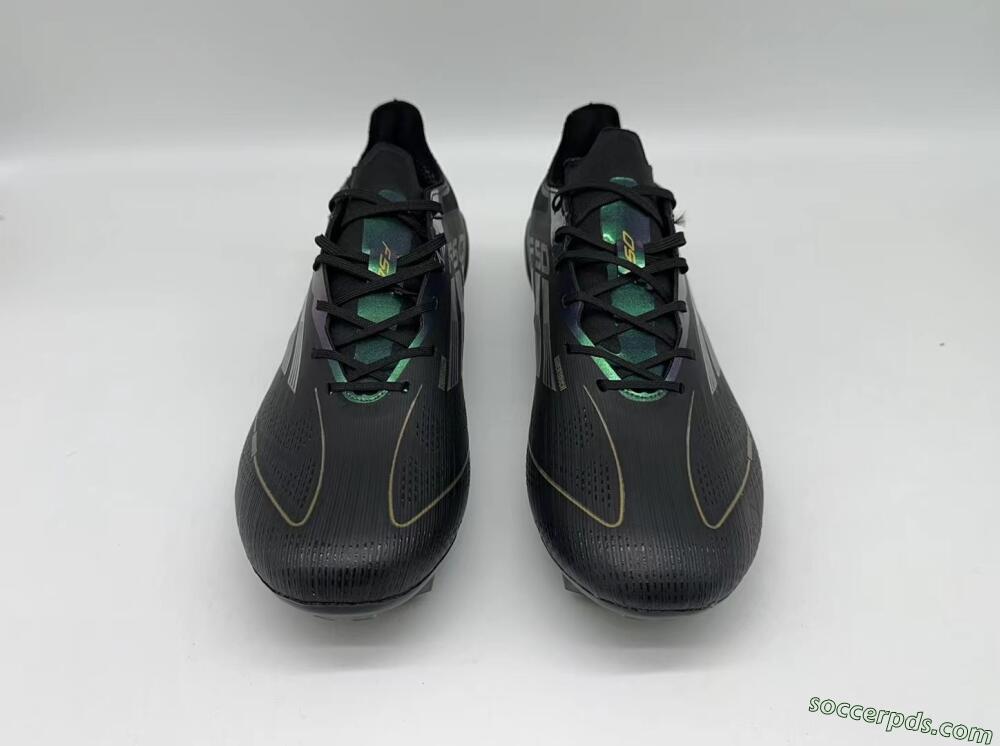 Adidas F50 Adizero FG Low-Tops Football Boots - Black/Gold/Silver