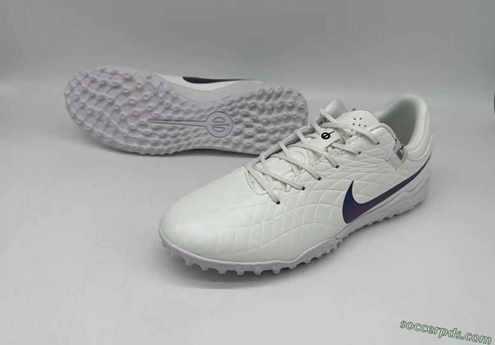 Nike Tiempo Legend 10 Academy TF Low-Tops Football Shoes - White/Green