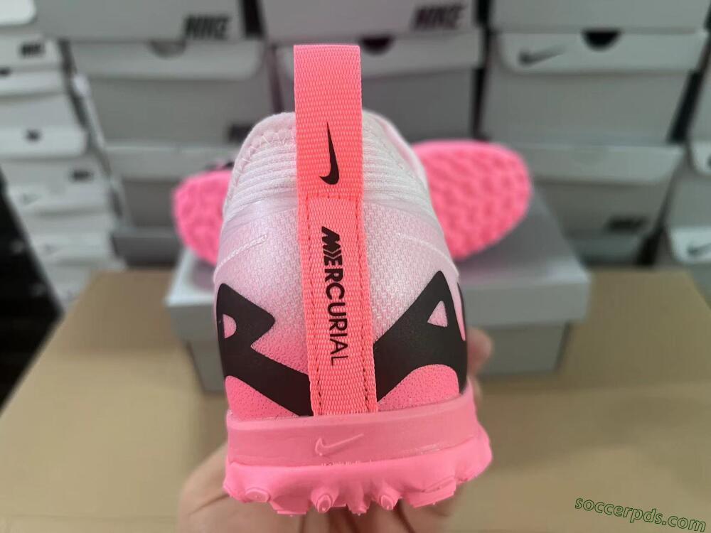 Nike Air Zoom Mercurial Vapor 15 Pro TF Low-Tops Football Shoes - Pink/Black