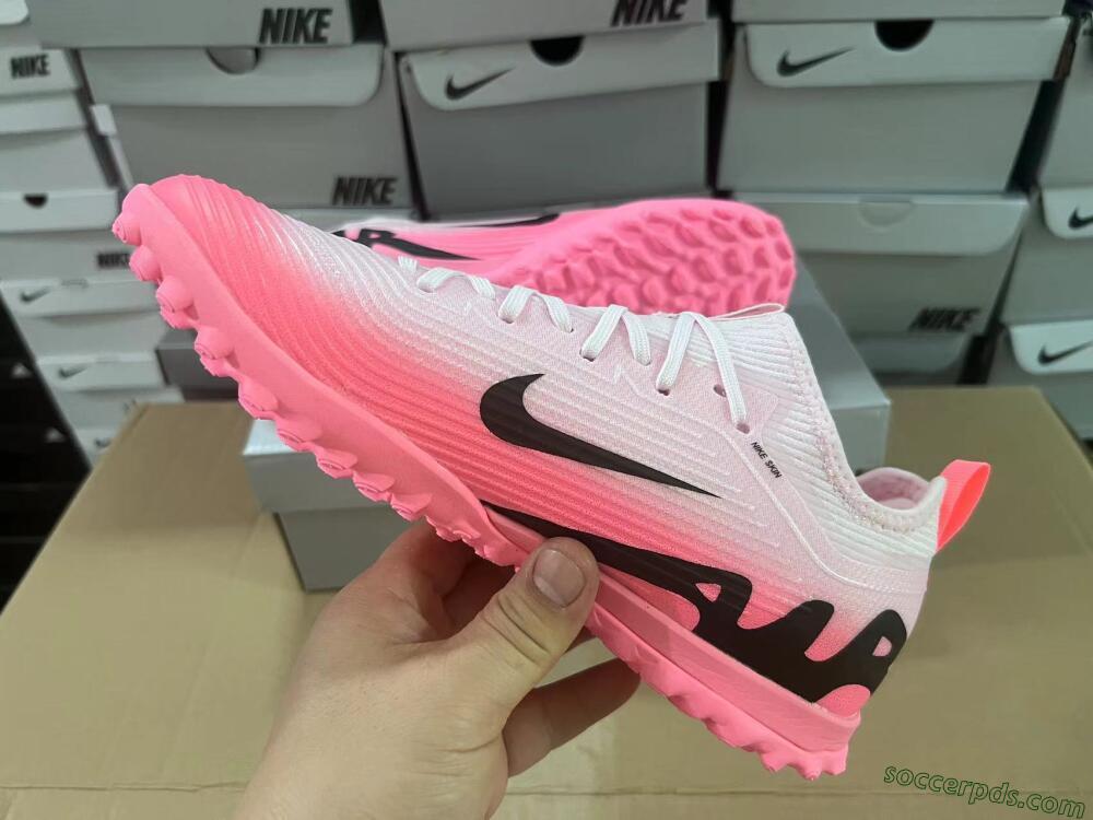 Nike Air Zoom Mercurial Vapor 15 Pro TF Low-Tops Football Shoes - Pink/Black