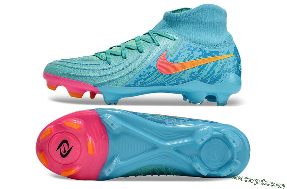 Nike Phantom Luna Elite FG High-Tops Football Boots - Jade/Blue/Orange 0