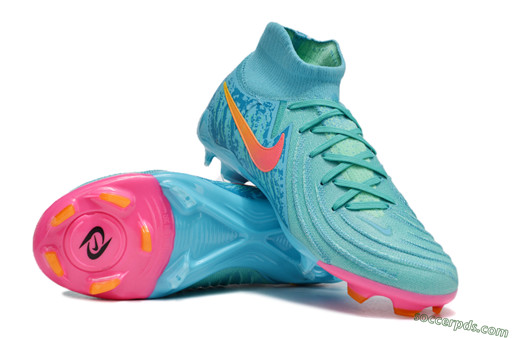 Nike Phantom Luna Elite FG High-Tops Football Boots - Jade/Blue/Orange 3