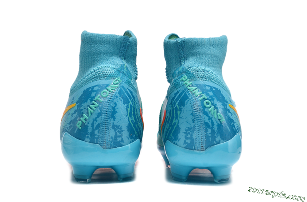 Nike Phantom Luna Elite FG High-Tops Football Boots - Jade/Blue/Orange 5