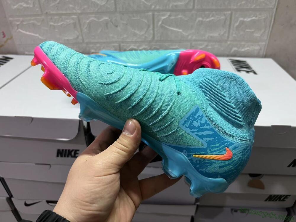 Nike Phantom Luna Elite FG High-Tops Football Boots - Jade/Blue/Orange