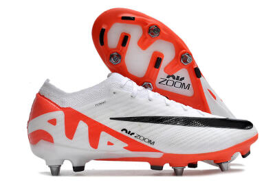 Nike Air Zoom Mercurial Vapor 15 Elite SG Low-Tops Football Boots - White/Black/Red