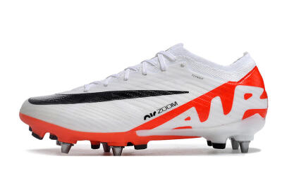 Nike Air Zoom Mercurial Vapor 15 Elite SG Low-Tops Football Boots - White/Black/Red