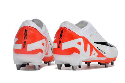 Nike Air Zoom Mercurial Vapor 15 Elite SG Low-Tops Football Boots - White/Black/Red