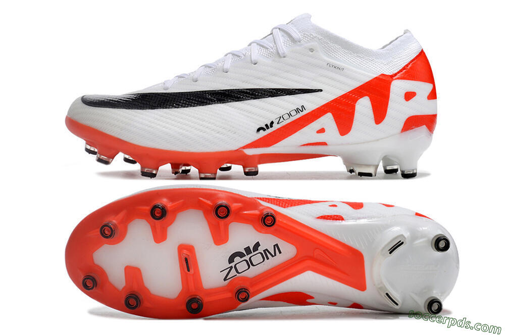 Nike Air Zoom Mercurial Vapor 15 Elite AG Low-Tops Football Boots - White/Black/Red 0
