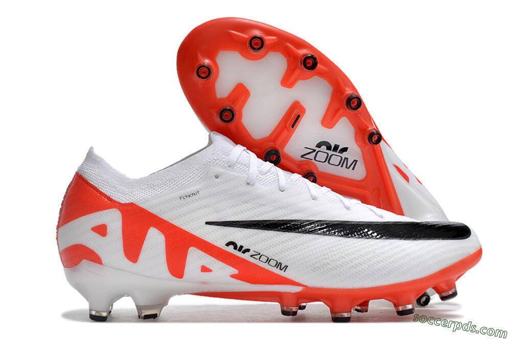 Nike Air Zoom Mercurial Vapor 15 Elite AG Low-Tops Football Boots - White/Black/Red 1