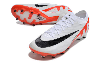 Nike Air Zoom Mercurial Vapor 15 Elite AG Low-Tops Football Boots - White/Black/Red