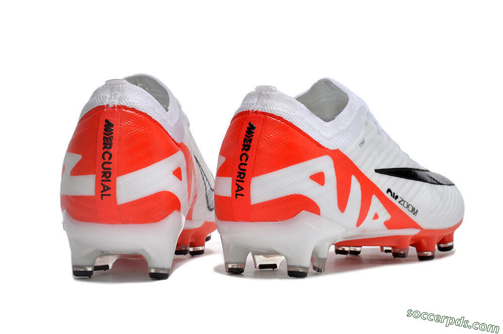 Nike Air Zoom Mercurial Vapor 15 Elite AG Low-Tops Football Boots - White/Black/Red 6
