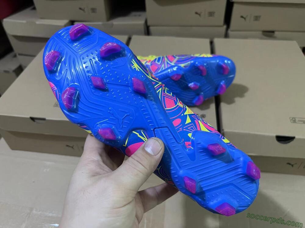 Puma Future Ultimate FG Low-Tops Football Boots - Yellow/Rainbow