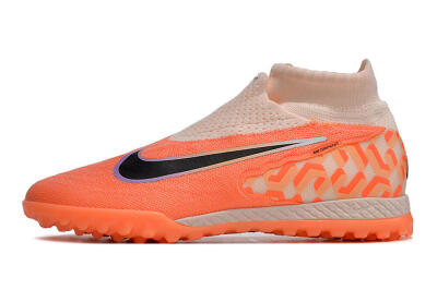 Nike Phantom GX Elite DF Link TF High-Tops Football Shoes - Pink/Black/Purple