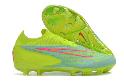 Nike Phantom GX Elite FG Low-Tops Football Boots - Green/Yellow/Red