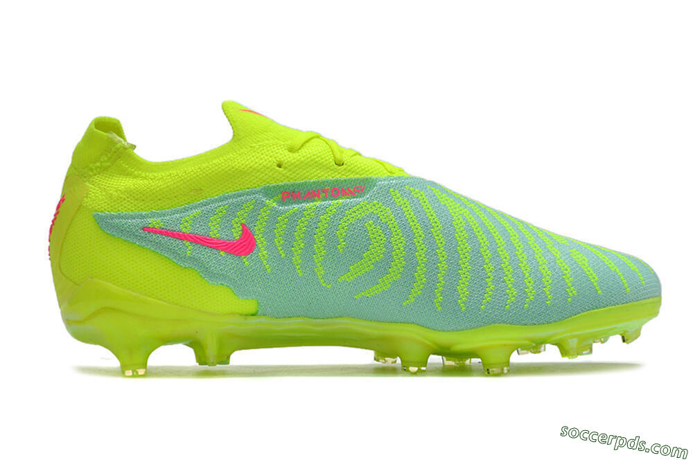 Nike Phantom GX Elite FG Low-Tops Football Boots - Green/Yellow/Red 4