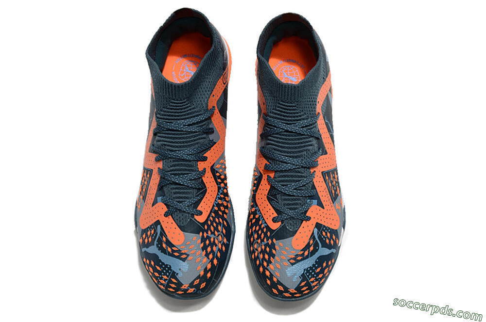 Puma Future Ultimate TF Low-Tops Football Shoes - Blue/Orange 4