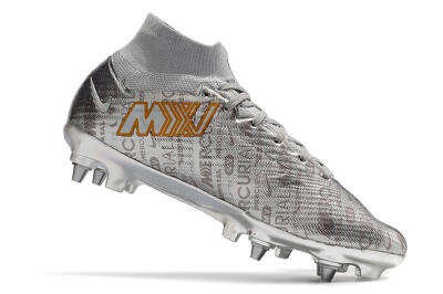 Nike Air Zoom Mercurial Superfly 9 Elite SG High-Tops Football Boots - Silver/Gold