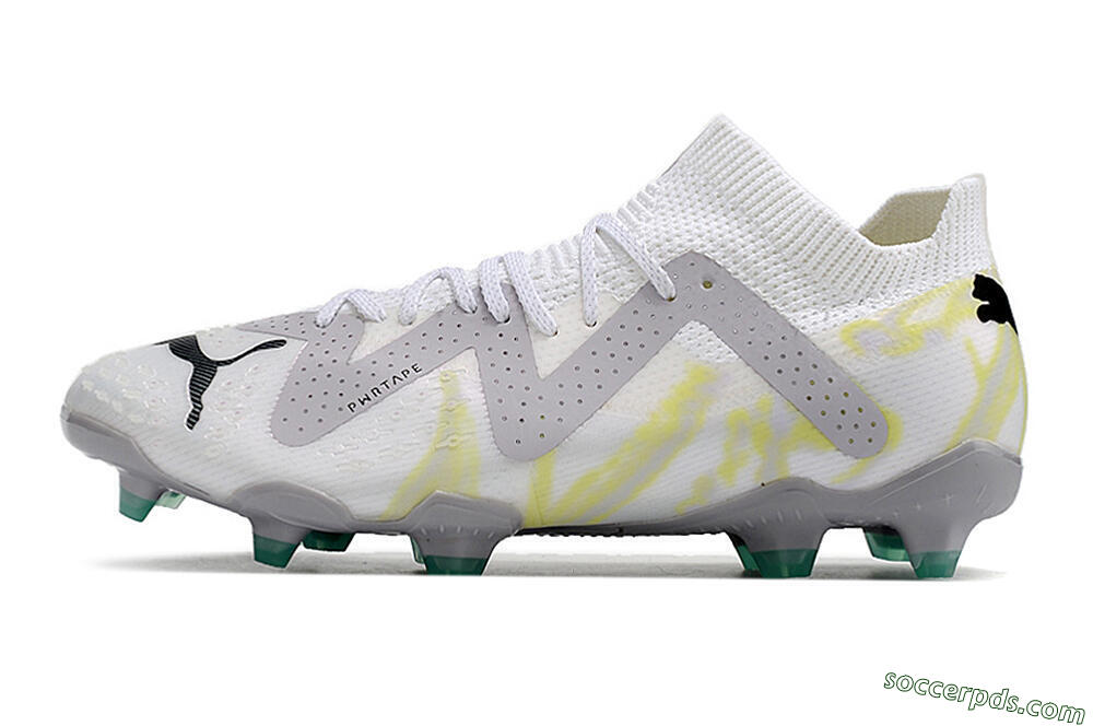 Puma Future Ultimate FG Low-Tops Football Boots - White/Black 2