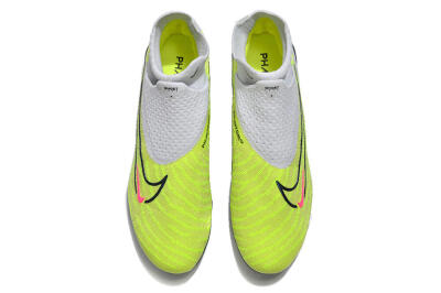 Nike Phantom GX Elite FG High-Tops Football Boots - Grey/Green/Pink