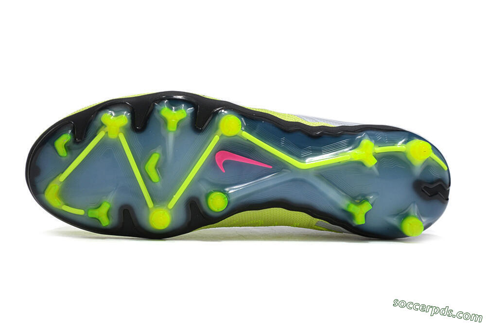 Nike Phantom GX Elite FG High-Tops Football Boots - Grey/Green/Pink 7