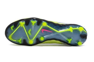 Nike Phantom GX Elite FG High-Tops Football Boots - Grey/Green/Pink