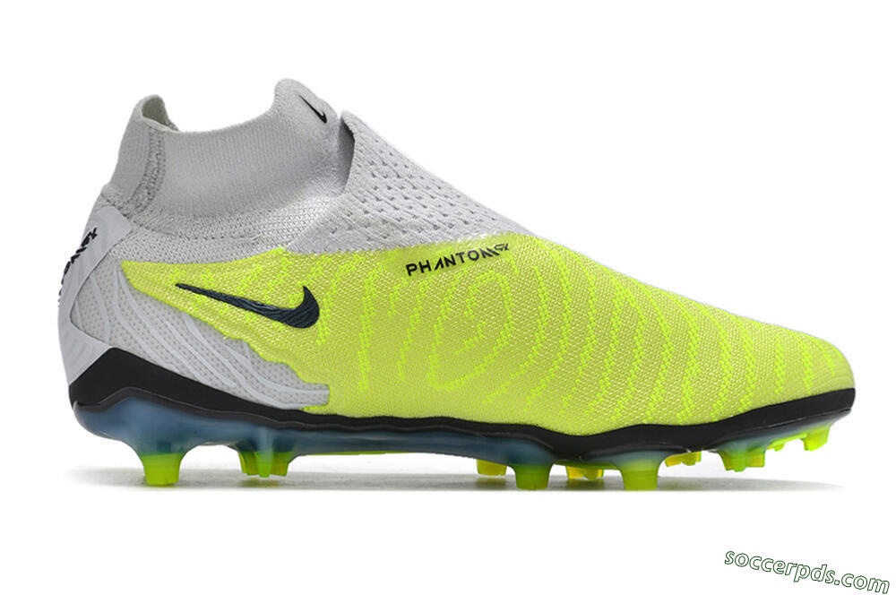 Nike Phantom GX Elite FG High-Tops Football Boots - Grey/Green/Pink 4