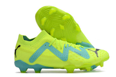 Puma Future Ultimate FG Low-Tops Football Boots - Green/Blue/Black