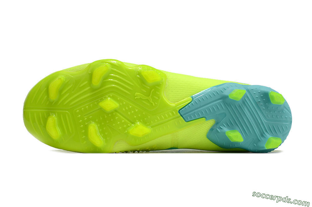 Puma Future Ultimate FG Low-Tops Football Boots - Green/Blue/Black 7