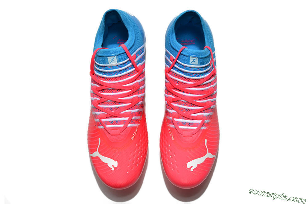 Puma Future Z 1.3 Instinct FG Low-Tops Football Boots - Pink/Blue 5