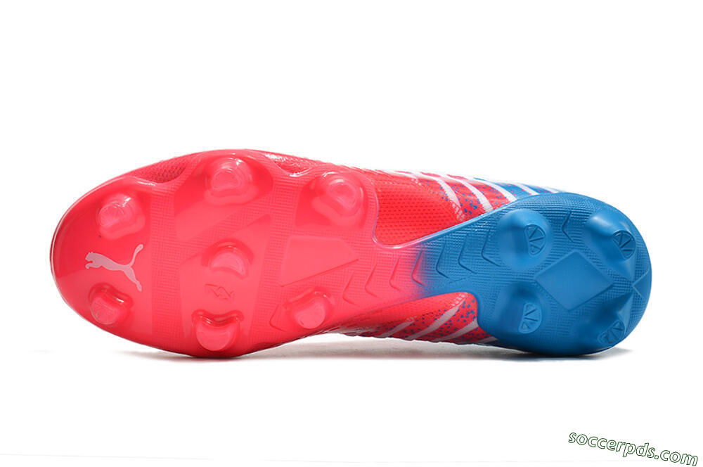 Puma Future Z 1.3 Instinct FG Low-Tops Football Boots - Pink/Blue 7