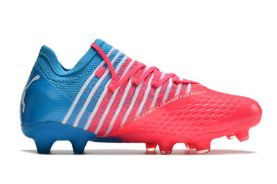 Puma Future Z 1.3 Instinct FG Low-Tops Football Boots - Pink/Blue