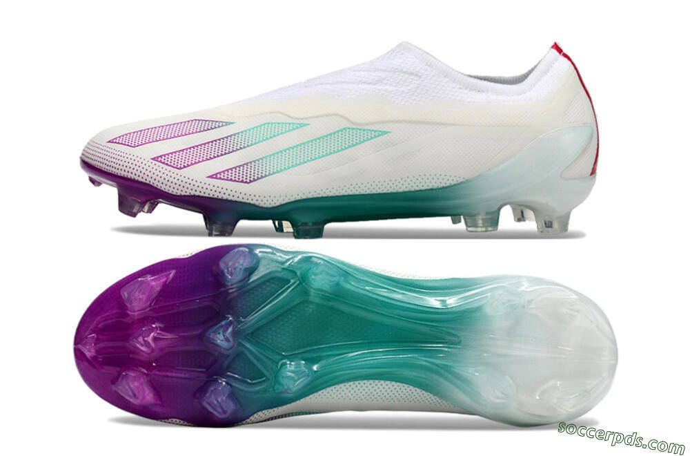 Adidas X 24 Crazyfast+ FG Low-Tops Football Boots - White/Pink/Green 0