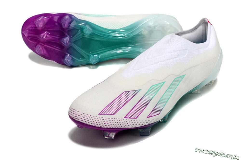 Adidas X 24 Crazyfast+ FG Low-Tops Football Boots - White/Pink/Green 3