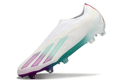 Adidas X 24 Crazyfast+ FG Low-Tops Football Boots - White/Pink/Green