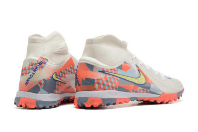 Nike Phantom Luna 2 Elite TF High-Tops Football Shoes - White/Pink/Yellow