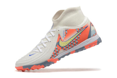 Nike Phantom Luna 2 Elite TF High-Tops Football Shoes - White/Pink/Yellow